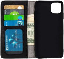 Load image into Gallery viewer, Wachikopa handmade iPhone 11 pro max bookcase zwart
