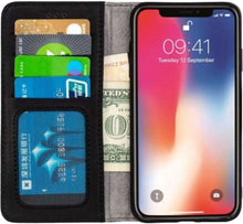 Load image into Gallery viewer, Wachikopa handmade iPhone 11 pro max bookcase zwart
