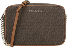 Load image into Gallery viewer, Michael Kors Jet Set LG Crossbody brown
