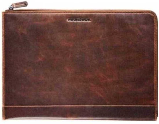 Maverick - original - laptopsleeve - rundsleder - 15,6 inch - bruin