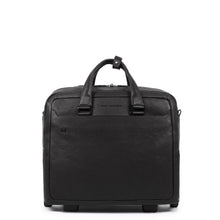 Afbeelding in Gallery-weergave laden, PIQUADRO Wheeled computer briefcase with iPad®10,5&#39;&#39;/9,7&#39;&#39; Black Square
